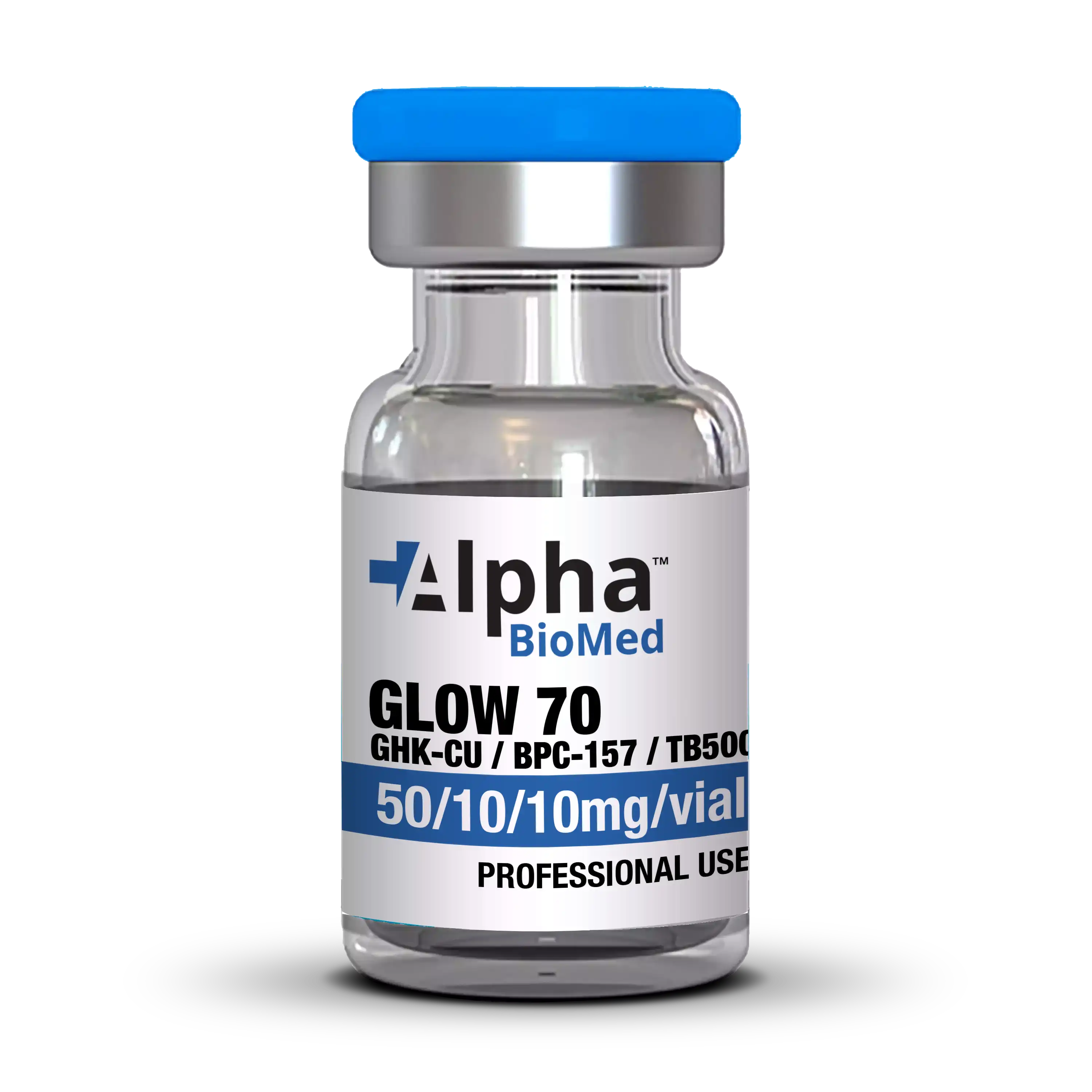 GLOW 70 - GHK-Cu (50mg) / BPC-157 (10mg) / TB500 (10mg)